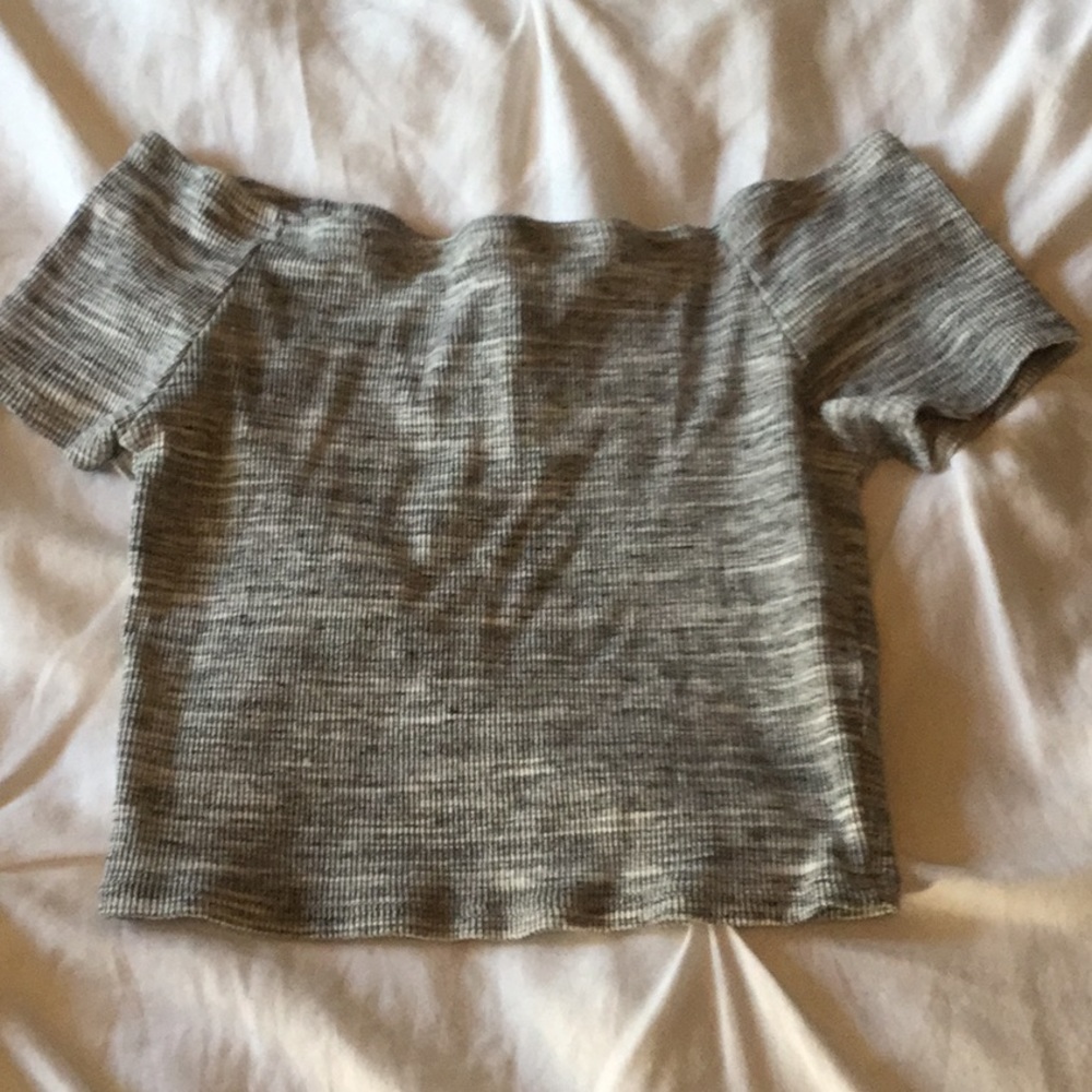 Forever 21 grey strapless top